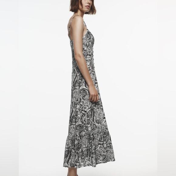 ZARA PRINTED RUSTIC MIDI DRESS - Picture 2 of 7